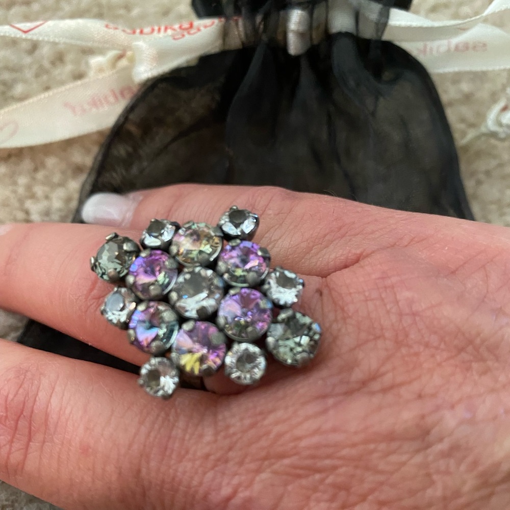 Sabika Adjustable Multi Stone Ring